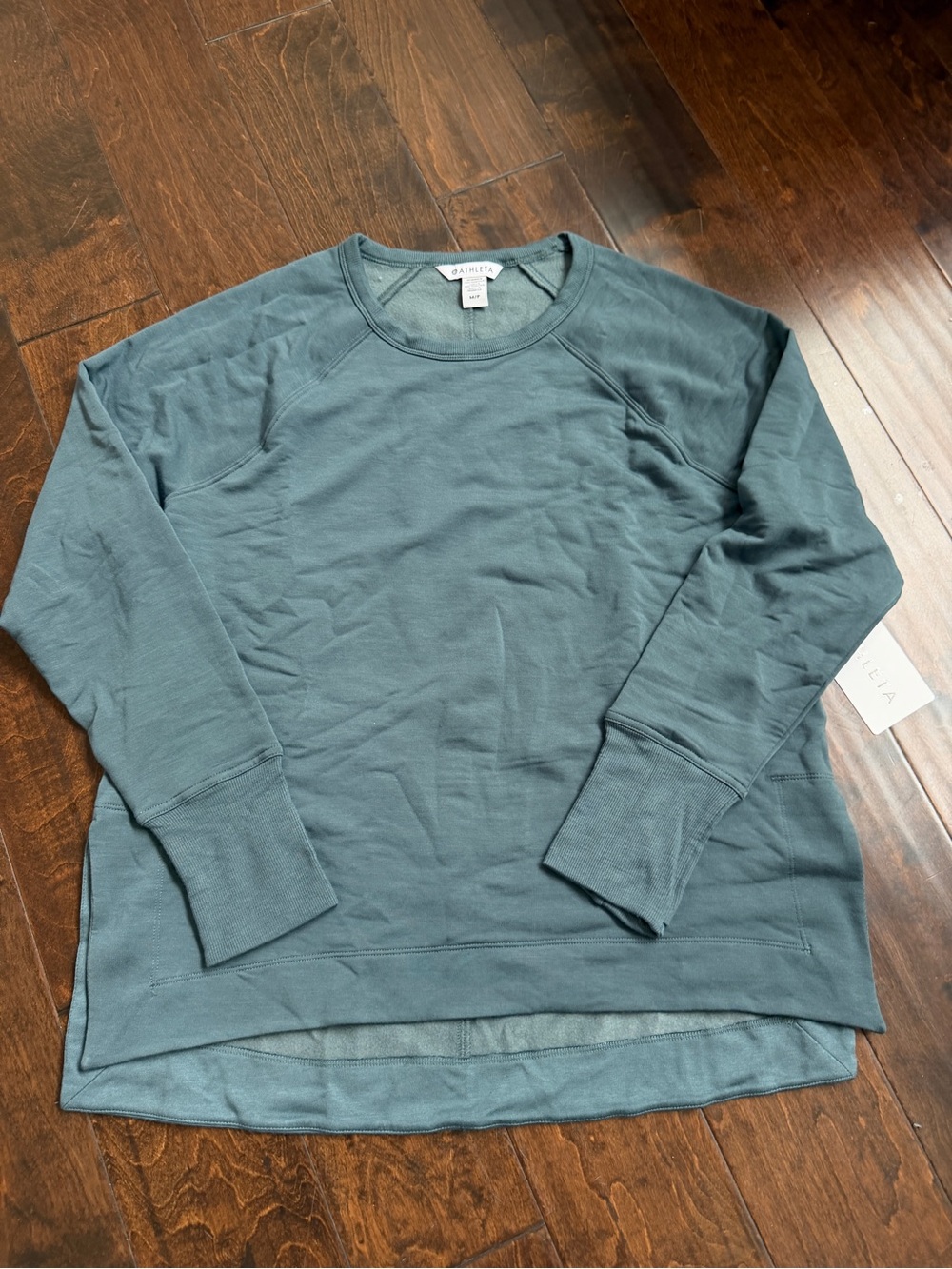 Athleta Women's Crewneck Sweatshirt - Teal Blue